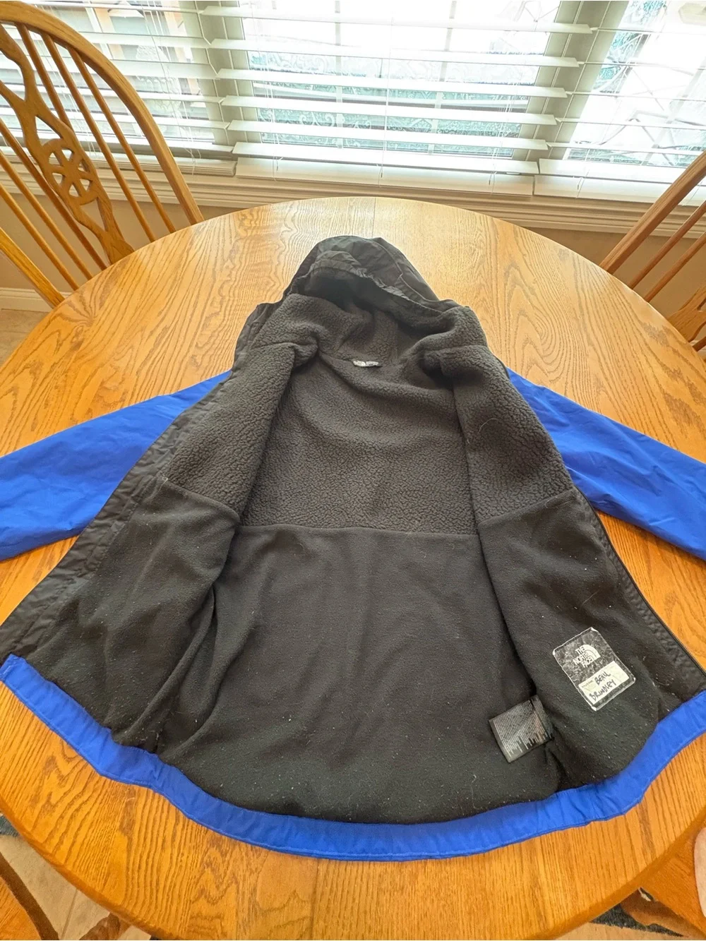 The North Face Warm Storm Hooded Rain Jacket Boys Size M 10/12 Fleece Lined